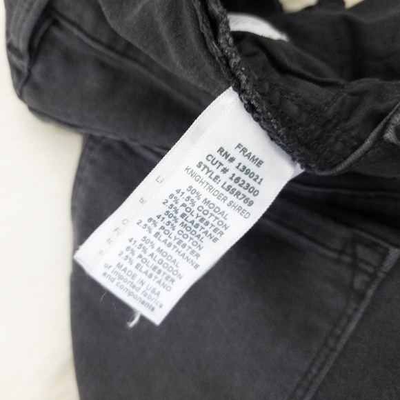 Frame Le Skinny De Jeanne Knightrider Shred Jeans - Picture 7 of 7